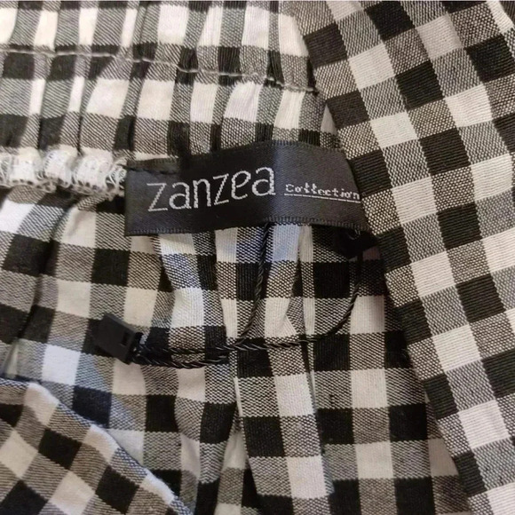 Zanzea Black & White Checkered Overall Dress Size  Large - Picture 8 of 9